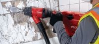เครื่องสกัดไร้สาย TE 500-22 SDS-Max เครื่องสกัดทำลายและสกัดเจาะไร้สาย SDS Max (TE-Y) พร้อมระบบการลดแรงสะท้อนถึงผู้ใช้งานสำหรับการสกัดคอนกรีตหรืออิฐ (บนแพลตฟอร์มแบตเตอรี่ Nuron) Applications 2