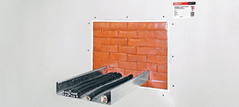 CFS-BL อิฐกันไฟและควันลาม (Firestop block) Applications 1